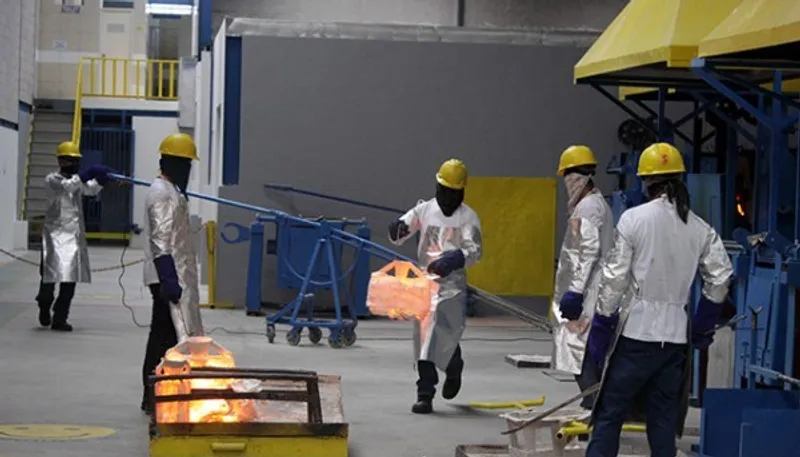 PT ZAP High-Tech Automated Induction Foundry Pouring Operation